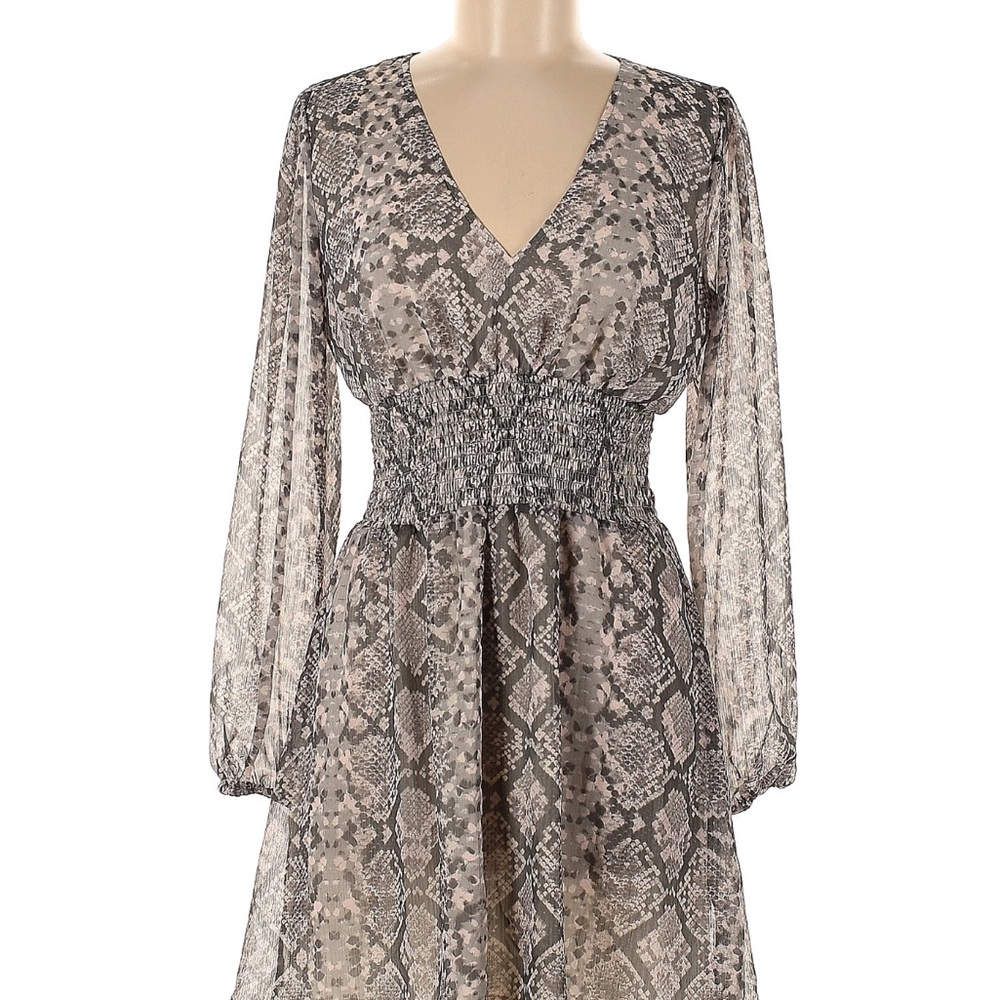 Elegant Snake Print Dress